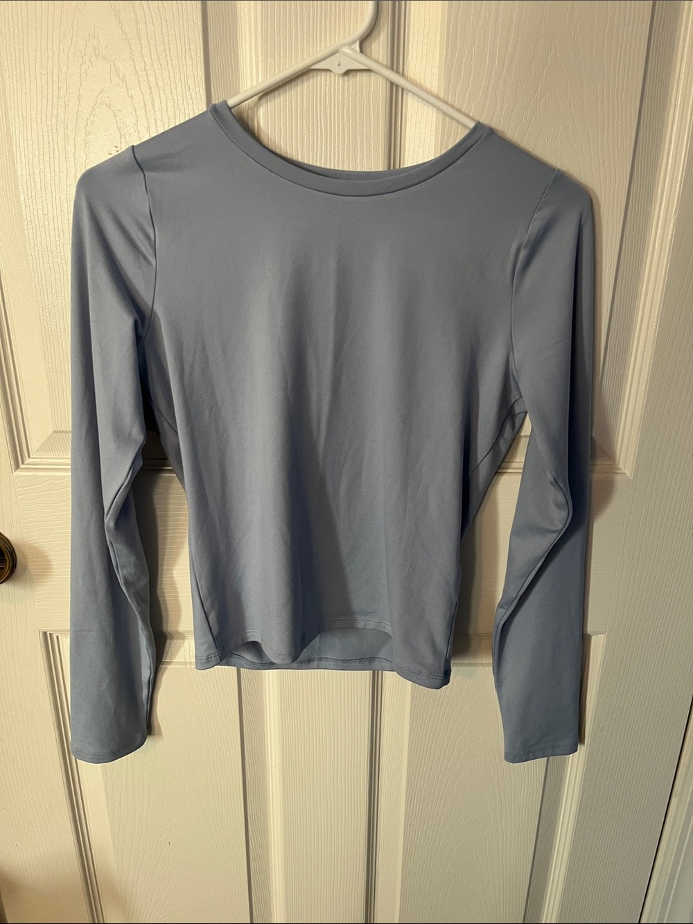 Hollister Pale Blue Long Sleeve Crewneck Top